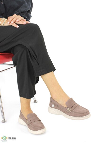 Mammamia Kadın Hakiki Deri Günlük Ortopedik Loafer Ayakkabı M25/KA3280