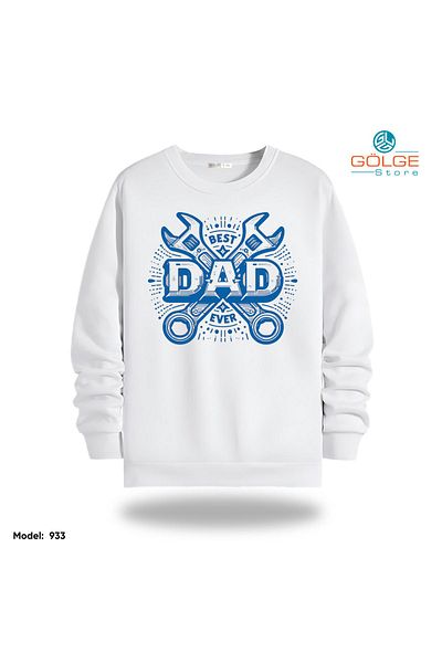 Gölge Store Φούτερ Unisex με 2 κλωστές με στάμπα στο στήθος DAD