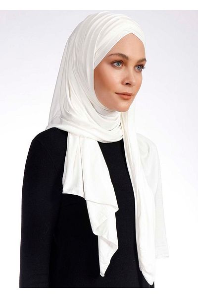 Ecardin 3x Άνετο σάλι Cross Lycra - St 059 Cream