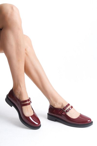 SH SİLVER MODA Mocasin de damă cu cataramă ocazională pantofi moale de zi cu zi