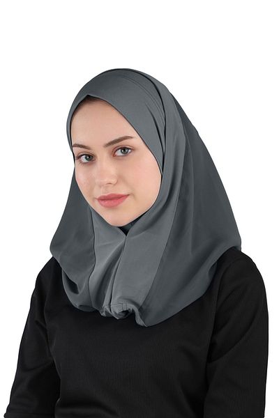Ecardin Σάλι σιφόν Mary Sandy - St 550 Anthracite