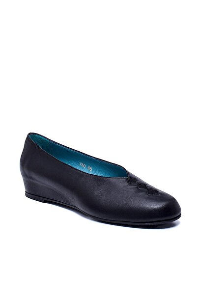 Sofia Baldi Delte Black Leather Women's Padded Heel