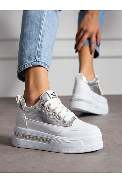 Alemdar Shoes Pantofi de damă - FEMİ Silver Stone Detaliat