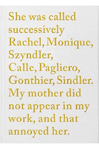 Ingram Sophie Calle Rachel Monique
