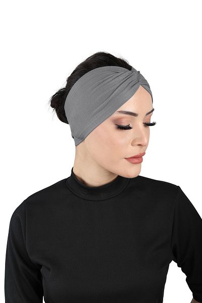 Ecardin Σκούρο γκρι Bandana Comfortable Cross Bonnet - St 055