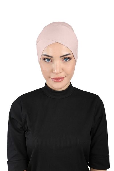 Ecardin Smoke Rose Sports Laced Cross Bonnet - St 048
