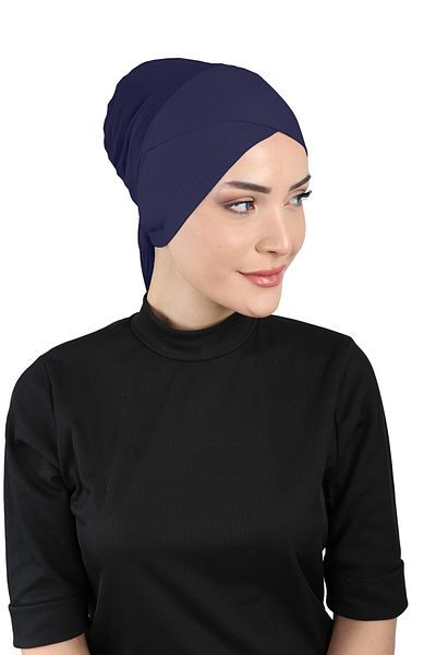 Ecardin Αθλητικό καπό Navy Blue Cross - St 048
