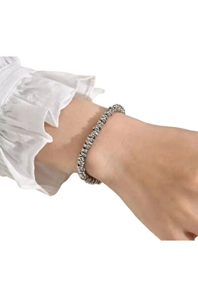 PHUTİ COLLECTION سوار من الفولاذ الفضي