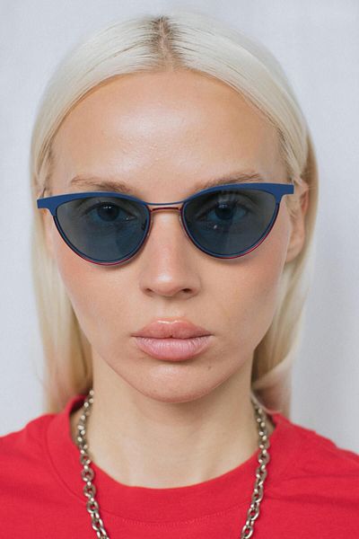Bilge Karga Dellina Navy Red Blue Sunglasses