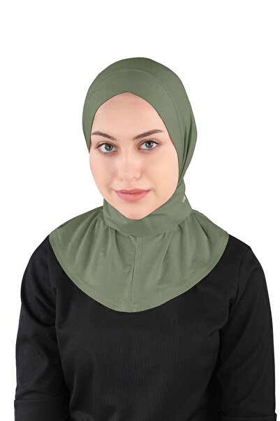 Ecardin Χακί Βισκόζη Φουλάρι Cross Lycra Shawl - St 329