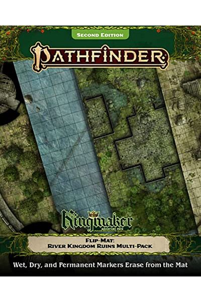 Diamond Book Distributors Pathfinder Flipmat Kingmaker Adventure Path River Kingdoms Ruins Multipack