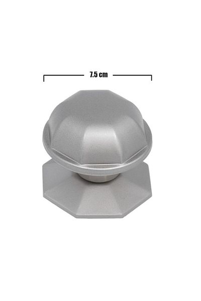 Badem10 Buton de ușă din cristal Mâner de ușă Mâner din metal satinat - Mâner de ușă