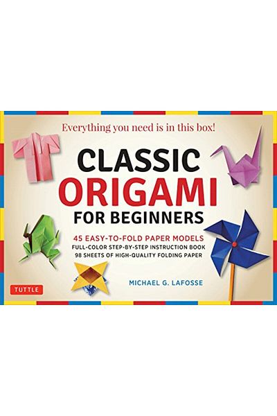 Ingram Classic Origami For Beginners Kit 45 Easytofold Paper Models Fullcolor Instruction Book; 98 She