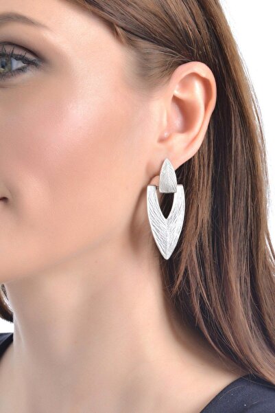 LABALABA KADIN ANTİK GÜMÜŞ KAPLAMA DAMLA KÜPE