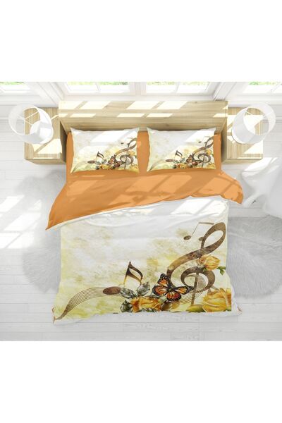 Home طقم غطاء لحاف مزدوج ثلاثي الأبعاد بنمط صفير وملاحظات