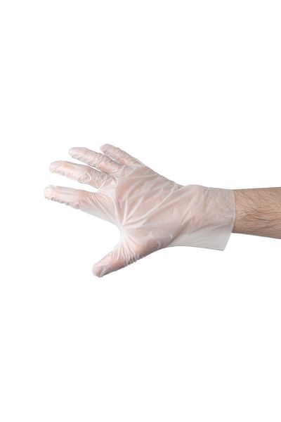 ADYMEDİKALVET New Generation Gloves - Vinylx, Powder Free, Transparent White, m Pack of 100