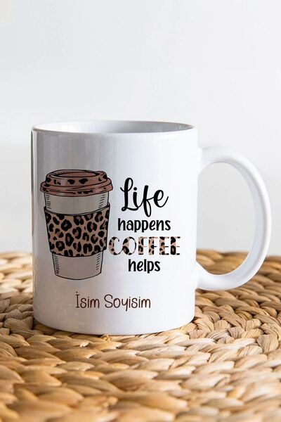 HEDİYEDİYE ليوبارد آي كافيه كوب وكأس سلسلة 2