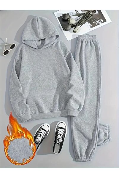 Baxia Set de trening pentru copii cu glugă imprimată (produs nou)