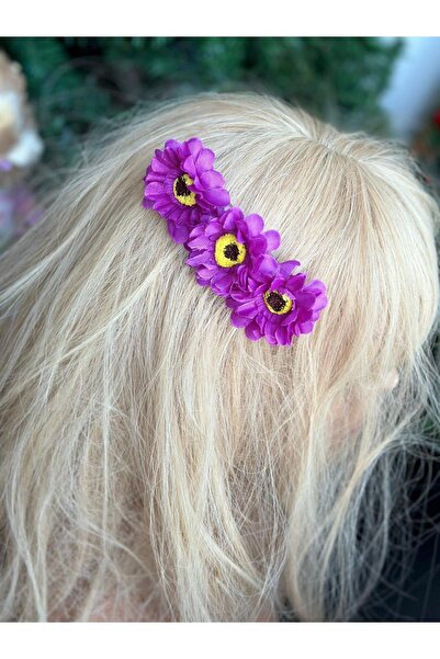 Queen Nelly 3-компонентен аксесоар за коса с мотив на маргаритки и цветя - ли...