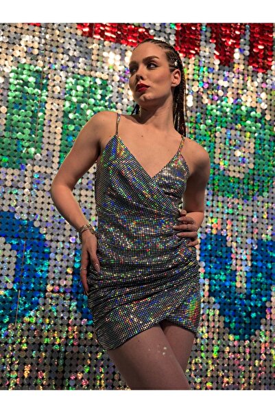 Rheme And Fons Özel Tasarım Couture El Işçiliği Hologramlı Abiye Elbise