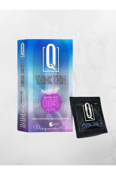 AŞKIN DEPOSU Q Think Thin Ince Kondom 6'lı Paketi Seti