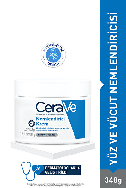 CeraVe Kuru Ciltlere Uygun Seramid Ve Hyaluronik Asit Içeren El, Yüz Ve Vücut...