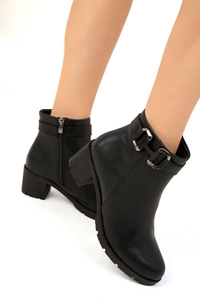 SOHO Women's Black Boots - 19634 Model Bootie