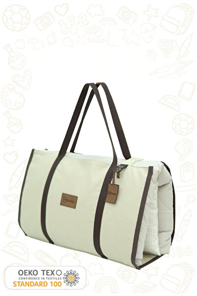 mordesign Çocuk için Taşınabilir Yatak Seti, Kreş Yatak Seti, Kanvas Çantalı ...