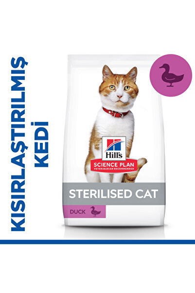 Hill's SCIENCE PLAN Ördekli Kısırlaştırılmış Yetişkin Kedi Maması 1.5 Kg