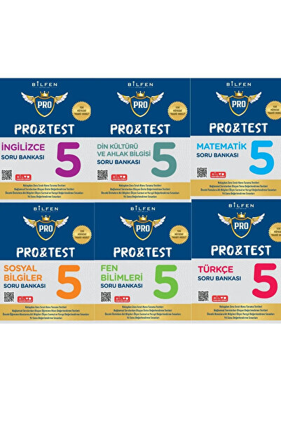Bilfen Yayıncılık 5. Sınıf Pro Test 6 Kitap Yeni Nesil Soru Bankası Seti Yeni...