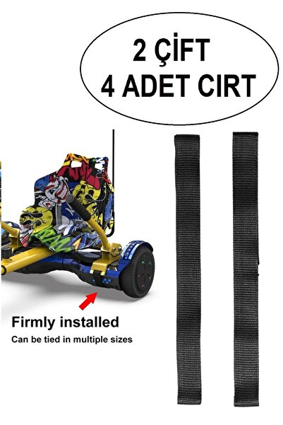 CityMate Elektrikli Kaykay HoverCart Aksesuarı HOVERCART CIRTI Tüm Modeller ile Uyumlu Cırt 2 Çift 4 Adet
