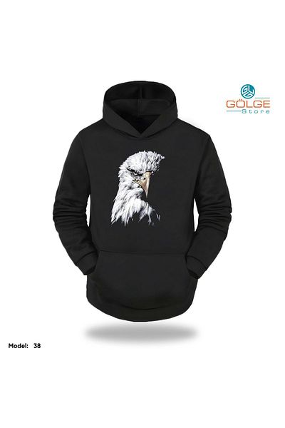 Gölge Store Унисекс суитшърт с качулка и щампа на гърдите MoTorCysLeS