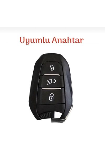 ŞENYILDIZ AKSESUAR Peugeot Rifter 208 308 508 2008 3008 5008 - Silicone Key Protection Case with Headlight Keys 2Nd Look at the Picture