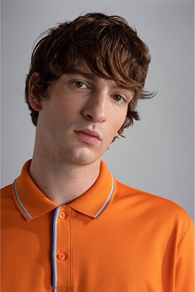 PAUL&SHARK MEN'S KNITTED POLOSHIRT C.WCOTTON