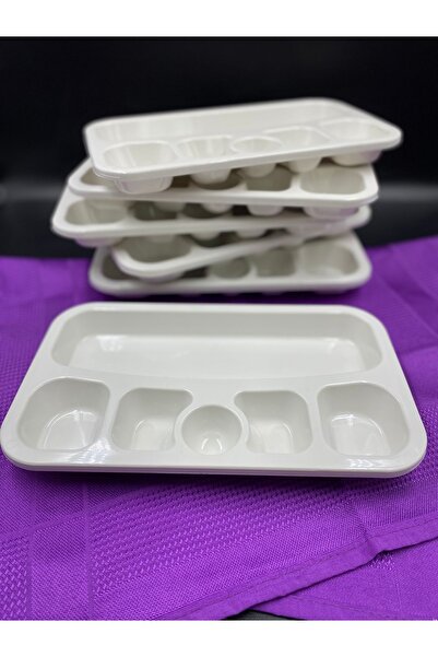 SUMAKS 6 Pieces of 6-Compartment Nursery Breakfast Plate