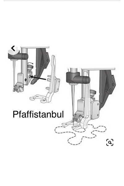 Pfaff Serbest Yorganlama Ayağı - 821140096 - Uyumlu Modeller Için Açıklama Kısmına Bakınız.