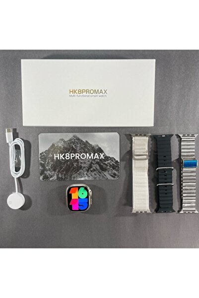 woodhub Hk8 Pro Max Amoled Ekran 2.12 Inç Akıllı Saar Bluetooth Siri Nfc Andr...