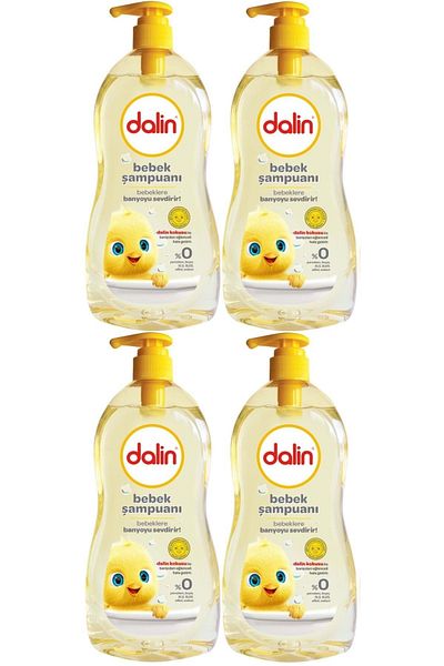 Dalin 500ml Classic Baby Shampoo with Pump - Set of 4