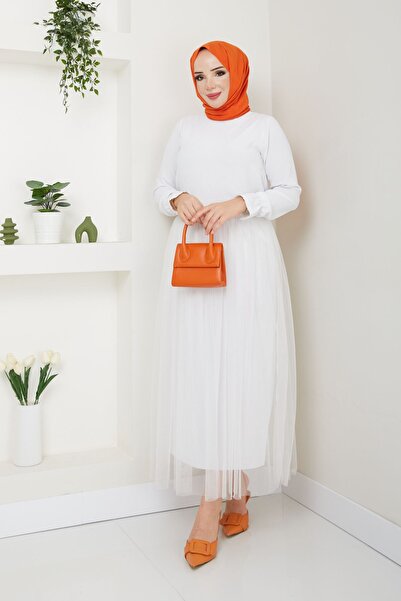 MODAALFABE Fusta Hijab Printesa Tulle