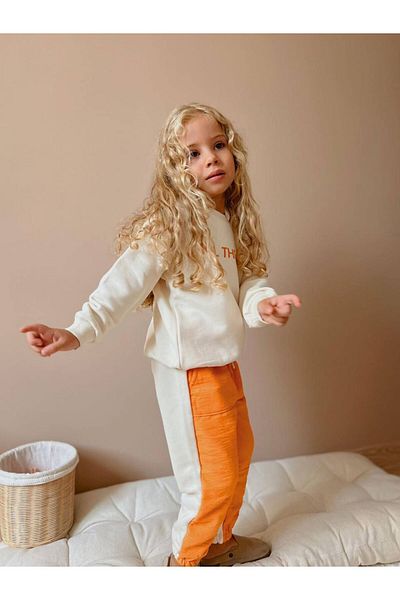 2kids2mom Cotton Text Detailed Suit Set for Girls