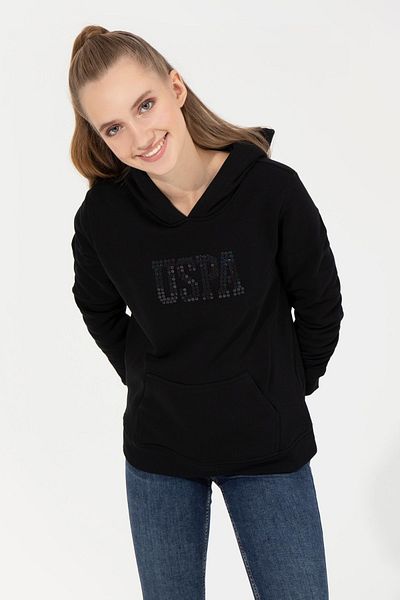 U.S. Polo Assn. Hanorac negru de damă