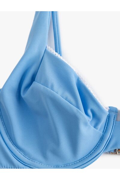 Koton Κοτόν - ξένος κατασκευαστής X Σιμπιλίντσακαγιά - Μπικίνι με δαντέλα και στριφώματα με εσώρουχο