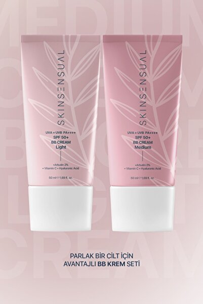 Skin Sensual Parlak Bir Cilt İçin Avantajlı BB Krem Seti | Light & Medium