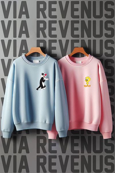 Vordevia Φούτερ Lover Oversize - Στάμπα Sylvester and Tweety