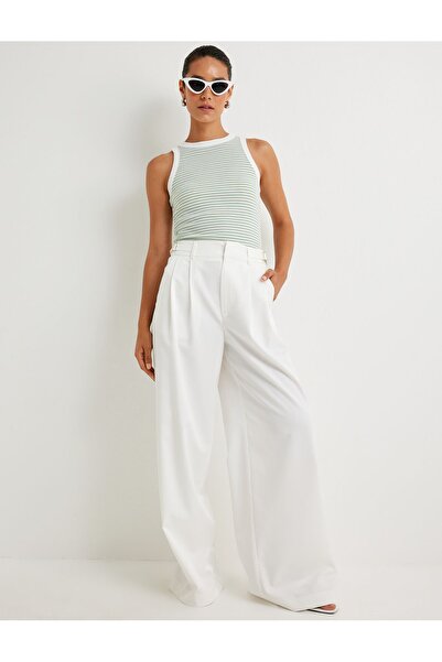 Koton ΚΤ - Κότον Χ Σίμα Ταρκάν - Μπλουζάκι με λαιμόκοψη με ρέλι Skinny