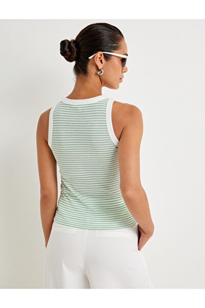 Koton ΚΤ - Κότον Χ Σίμα Ταρκάν - Μπλουζάκι με λαιμόκοψη με ρέλι Skinny