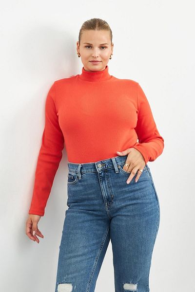 Curly ORANJ COSCORSE FISHER COLLAR BLUZ