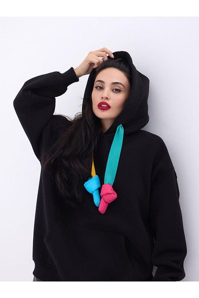 Fame Hanorac negru de damă