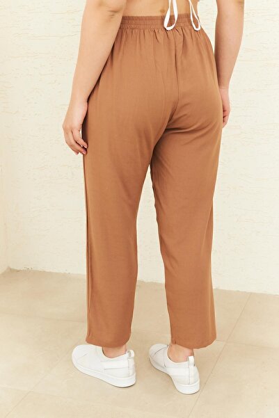 Curly ΛΙΝΟ ΠΑΝΤΕΛΟΝΙ CAMEL