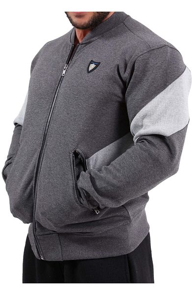 Big Sam Winter Anthracite Tracksuit Top - Zippered Jacket Stilya 3609